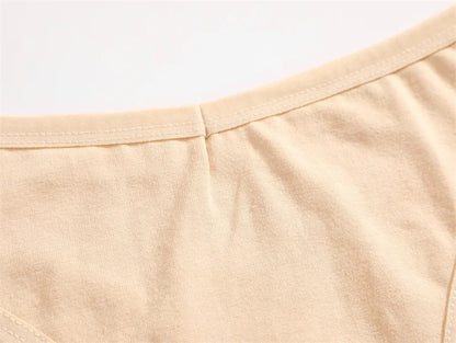 8PCS Women Cotton Thongs Sexy V Waist G-String Panties Seamless Soft Underwear for Women Solid Color Girls Intimates Lingerie