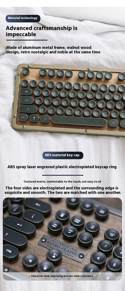 Premium handcrafted wood keyboard