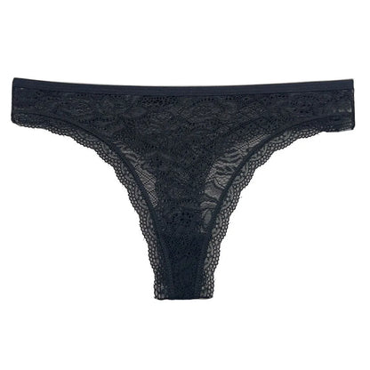 5 Pcs/Set Women's Underwear M-XL Sexy G-string Floral Transparent Female Underpants Lingerie Lace Thongs Woman Panties