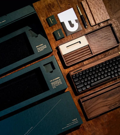 Premium Ergonomic Wood Keyboard