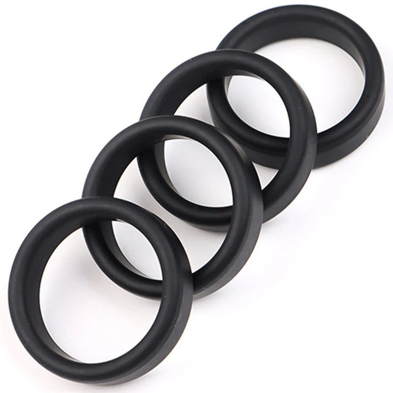 6 Color Penis Ring Delay Ejaculation Silicone Reusable Semen Cock Rings on for Men Enlargement Sex Toys For Men Couple Rings