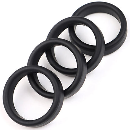 6 Color Penis Ring Delay Ejaculation Silicone Reusable Semen Cock Rings on for Men Enlargement Sex Toys For Men Couple Rings