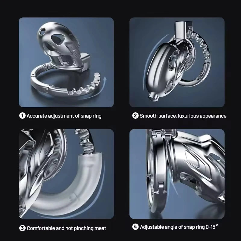 Premium Aluminum Chastity Cage