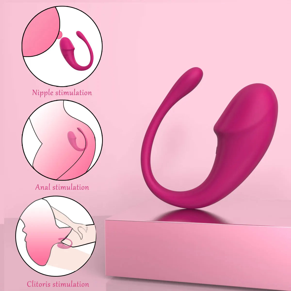 2-in-1 Dual G-Spot Clitoral Stimulator — 10 Modes 4 Colours