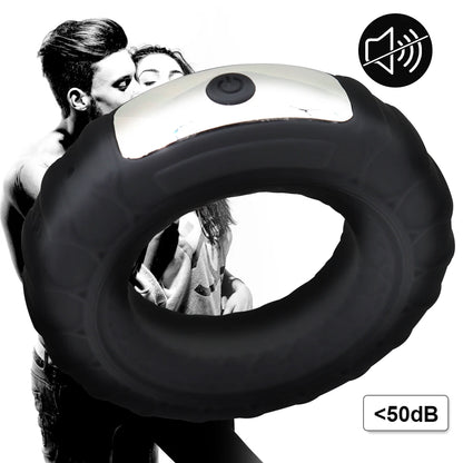 Penis trainer penis ring men delayed ejaculation sex toy USB rechargeable silicone vibrating penis ring adult sex toy for men