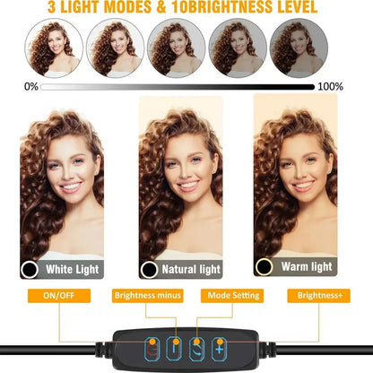 Bi-Color 3300K–5600K Ring Lamp