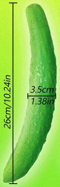 Cucumber Vibrating Dildo — 7-Frequency USB Rechargeable