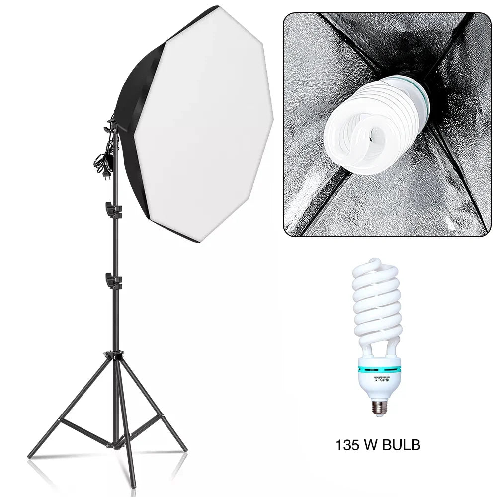 Studio Lighting with Global Plug Adapters