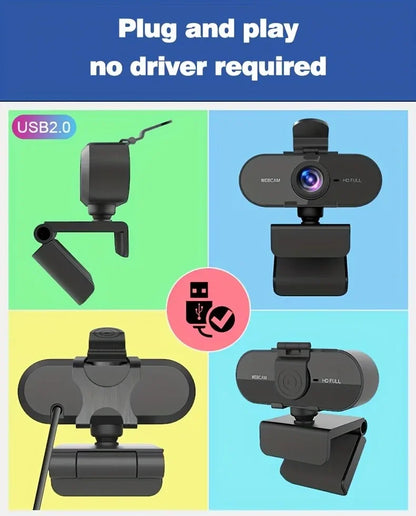 1080P Plug & Play Webcam with Mic