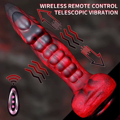 Heating Alien Monster Vibrator — Warming Liquid Silicone
