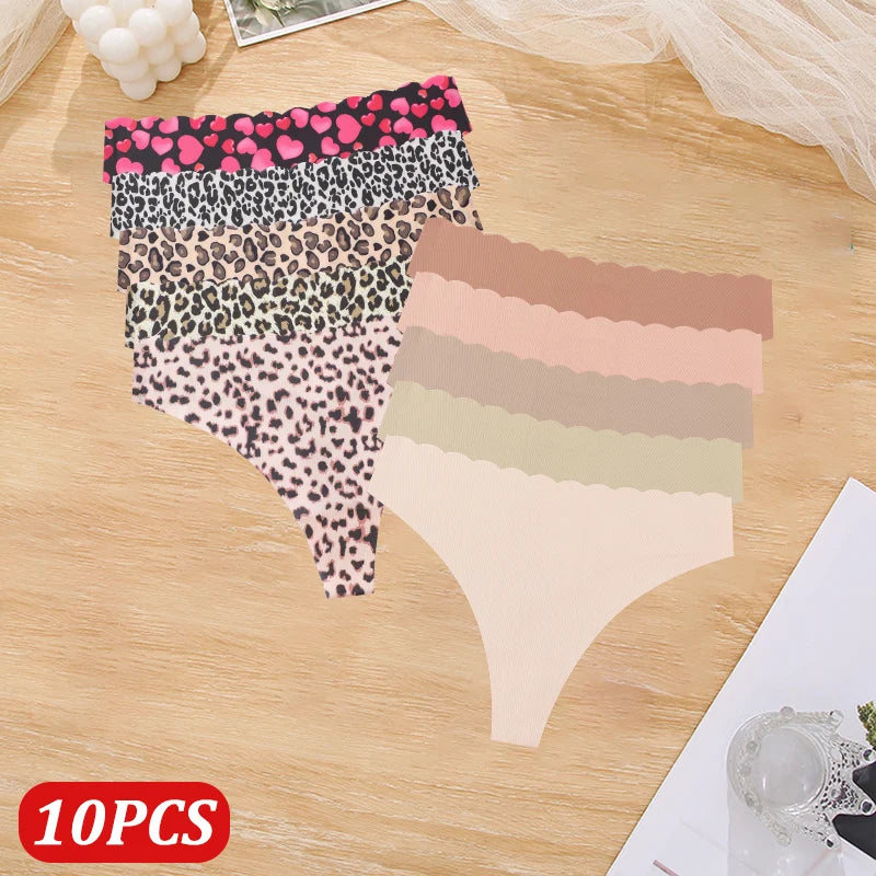 Solid Color Seamless Low Waist Soft Panties