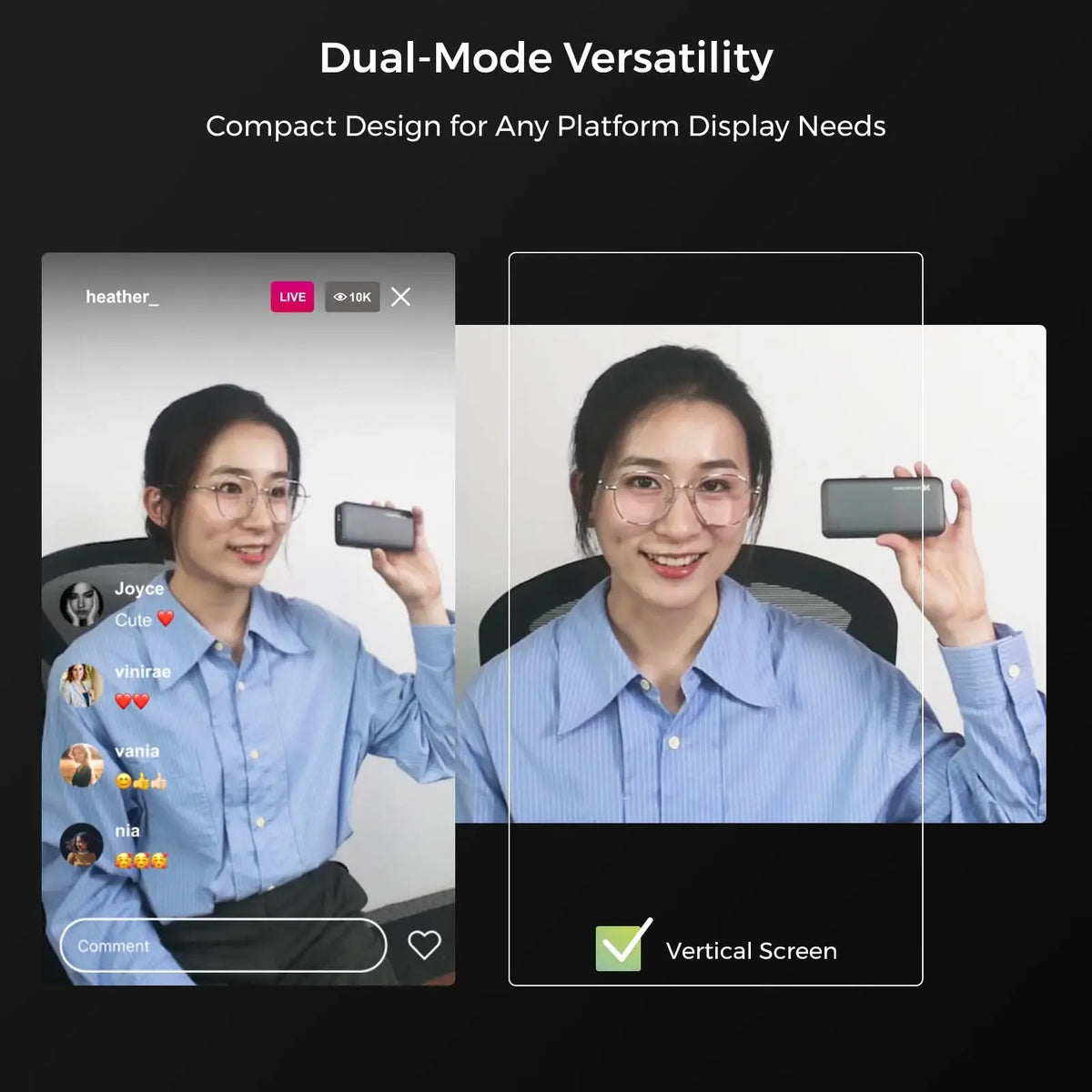 Camera with Dual Microphones & Autofocus