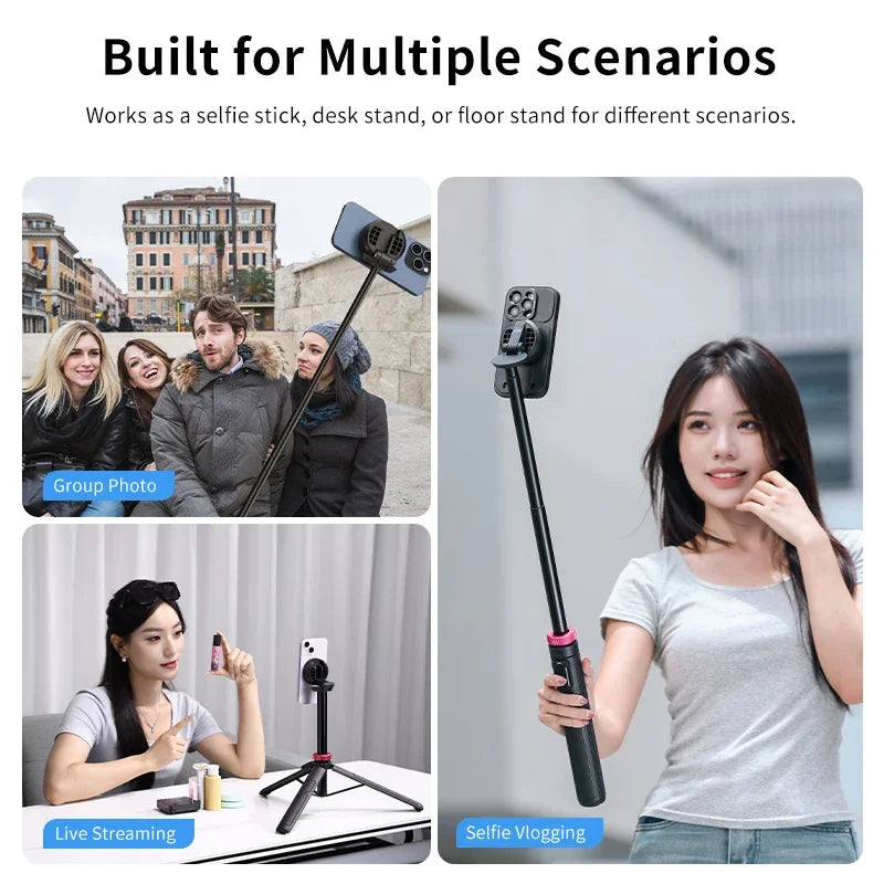 Bluetooth Remote Magnetic Phone Tripod