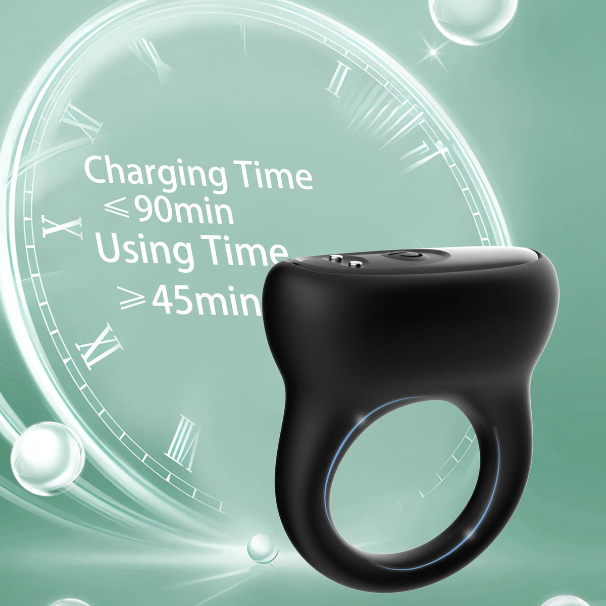 Single ring male charging lock precision ring physical silicone USK-C24 double silicone ring adult Vibrators sexo para hombre