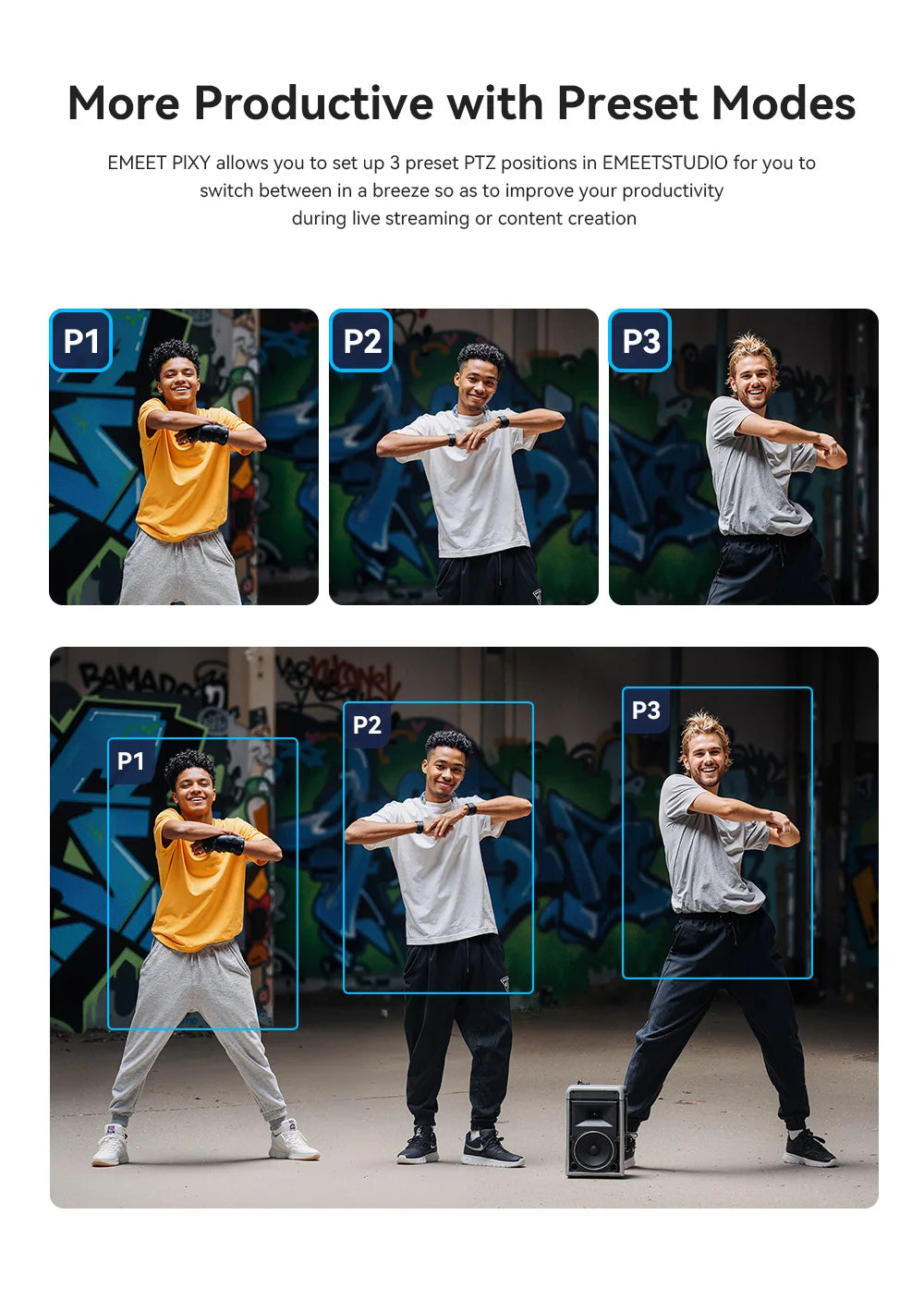 4K AI PTZ Mics & Privacy Mode Cam