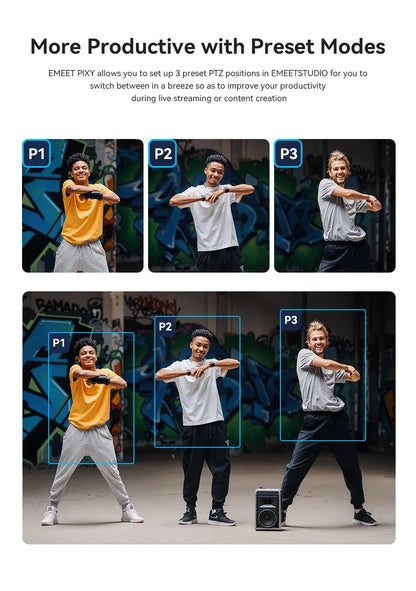 4K AI PTZ Mics & Privacy Mode Cam