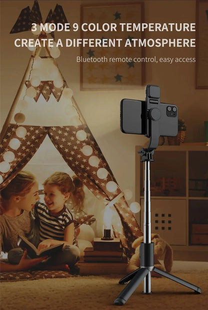 LED Anti-Shake Vlogging Tripod