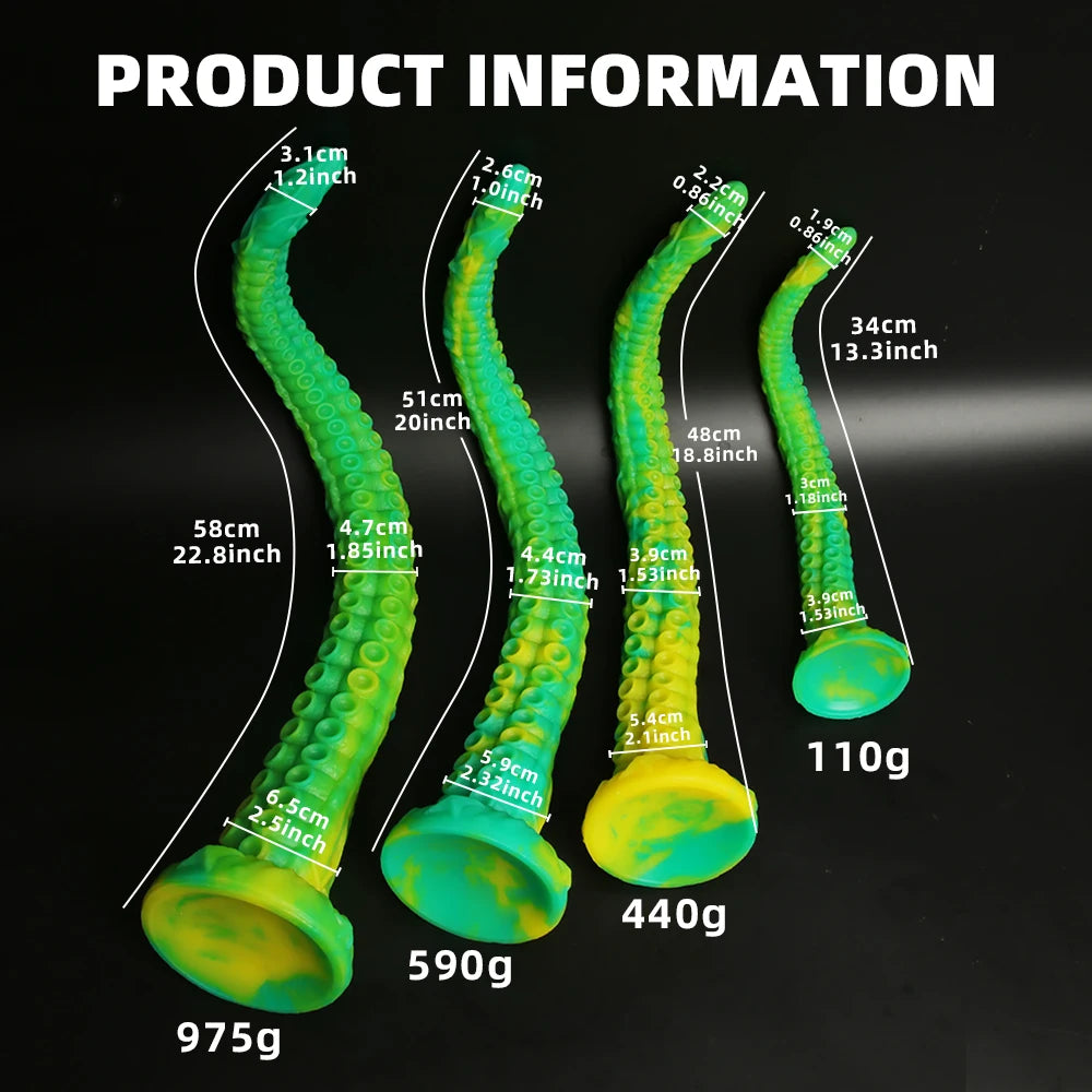 Tentacle Silicone Dildo — Octopus Fantasy S to XL