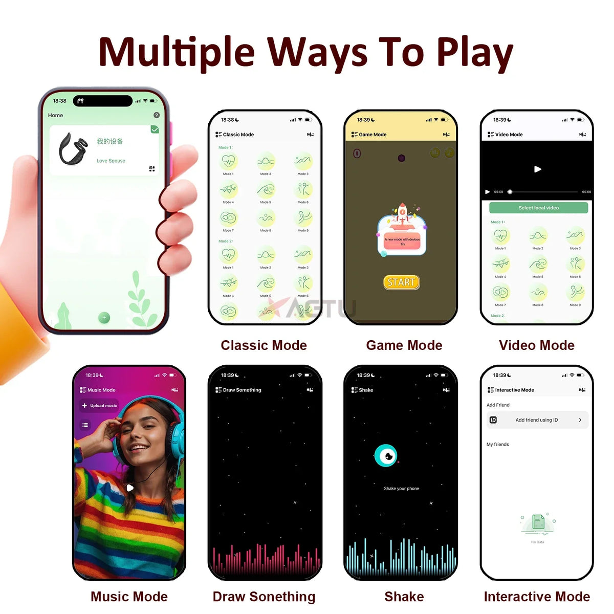 App Control Penis Ring Plug