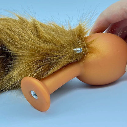 Huge 9 Ball Anal Plug Tail Sex Toys For Men Women Anal Dilator Soft Butt Plug with Tail Anal Beads Sex Party Erotic Toy Butplug