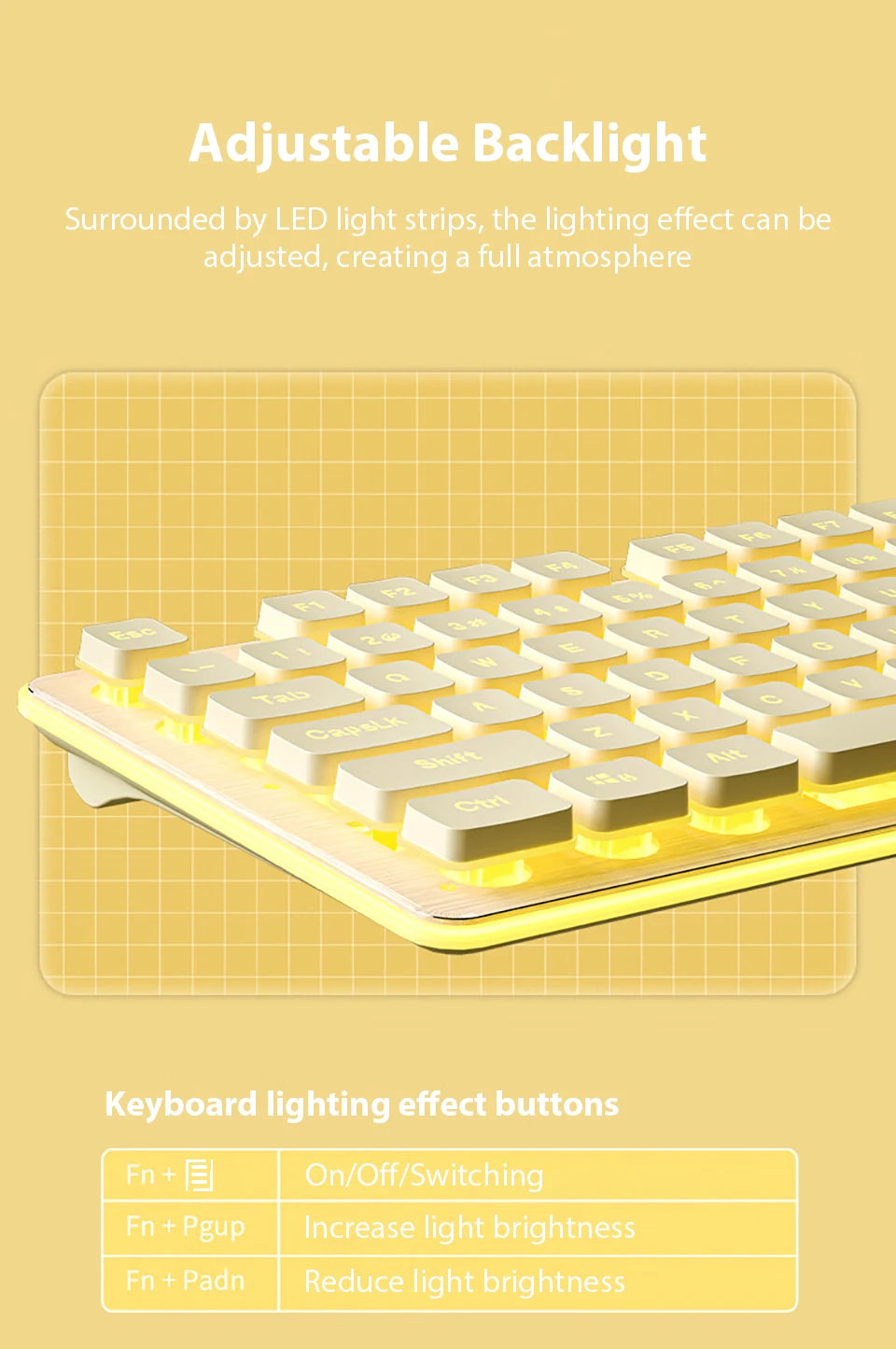Hot-Swappable LED Keyboard