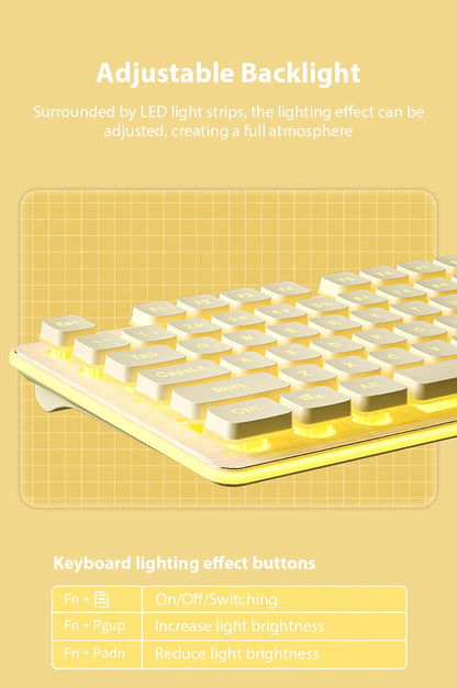 Hot-Swappable LED Keyboard