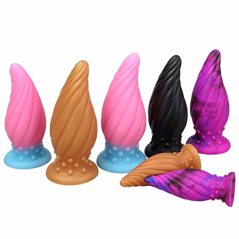 Luminous Glow Silicone Anal Plug — 5 Sizes Body Safe
