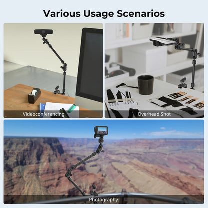 Vlogging Camera Arm With Clamp