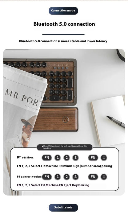 Premium handcrafted wood keyboard