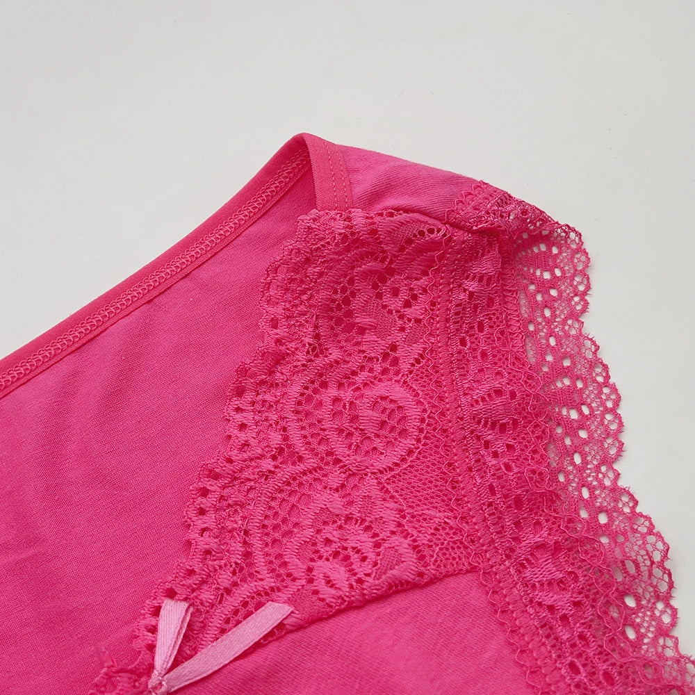 Cotton Briefs Lady 5 PCS/SET Lace Panty Underpants Seamless Panties For Women Lingerie
