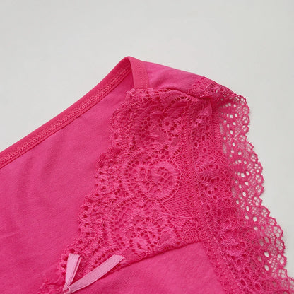 Cotton Briefs Lady 5 PCS/SET Lace Panty Underpants Seamless Panties For Women Lingerie
