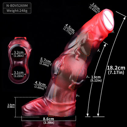 Vibrating Silicone Sleeve Extender – Multi-Mode