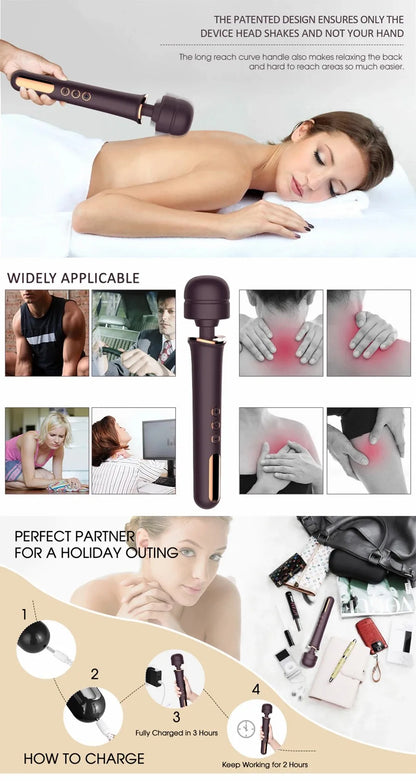 10 Mode Massage Low Noise Vibrators