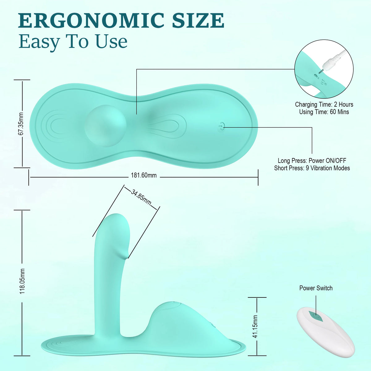 2-in-1 Dual G-Spot Clitoral Stimulator — 10 Modes 4 Colours