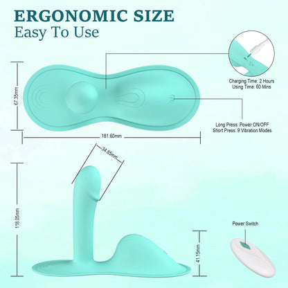2-in-1 Dual G-Spot Clitoral Stimulator — 10 Modes 4 Colours