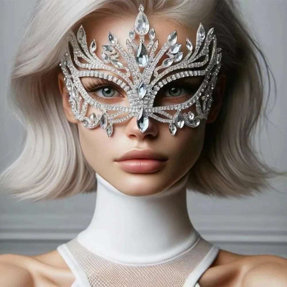 High Quality Rhinestones Mask