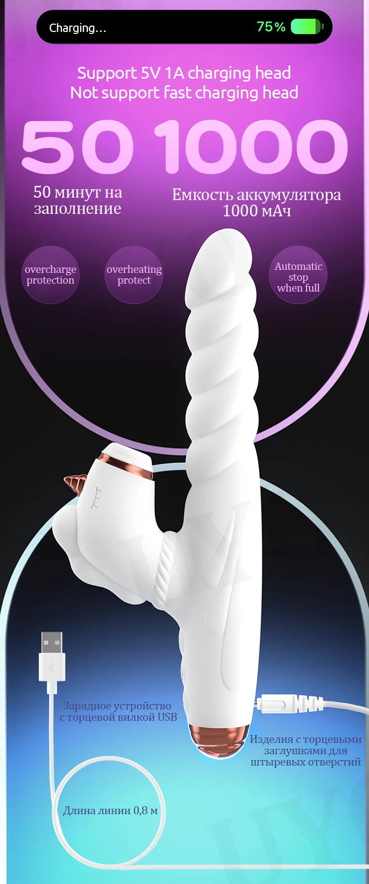 Vibrator Thrust Gun G-spot Stimulation Clitoral Sucking Vibrator USB Rechargeable Silicone Vibrator Woman Adult Sex Toys dildo