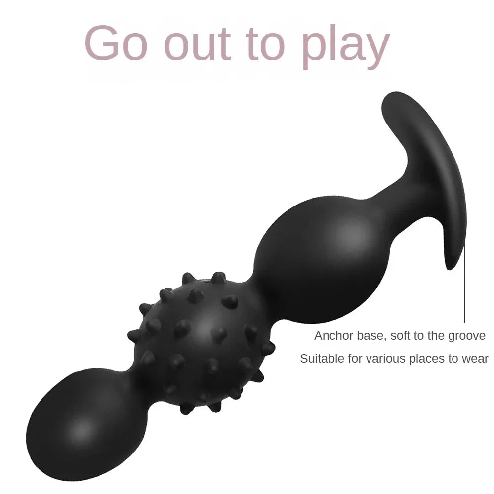 Vibrating Silicone Plug Built In Ball