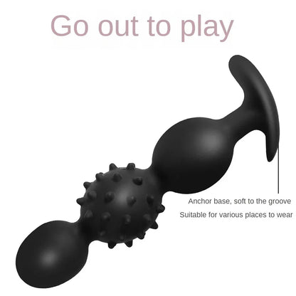 Vibrating Silicone Plug Built In Ball