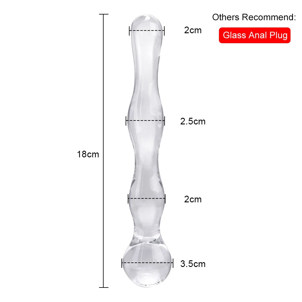 Premium Crystal Glass Beaded Plug