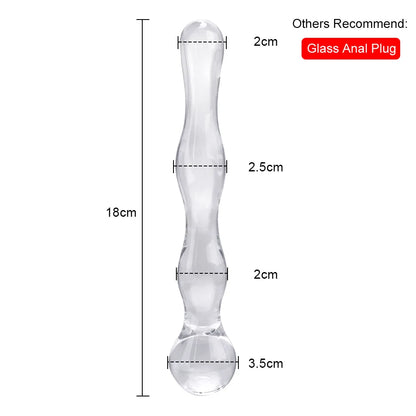 Premium Crystal Glass Beaded Plug