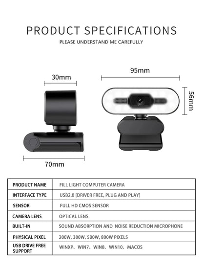 4k Rotatable 360° Webcam