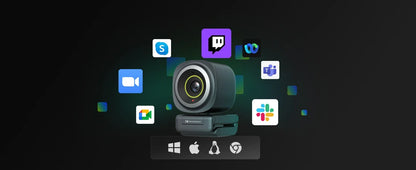 Camera with Dual Microphones & Autofocus