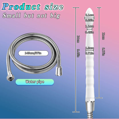 Soft Metal Hose Anal Intestinal Vaginal Cleaning Flushing Device Nozzle Enema Device Female Washing Device Sex Toy For Women Men