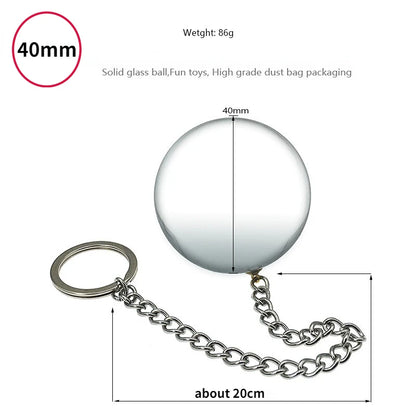 Crystal Glass Ball Anal Plugs Anal Dilator Pendant Ball Butt Plug Alternative Orgasm Daisy Stimulation Sex Tools Erotic Supplies