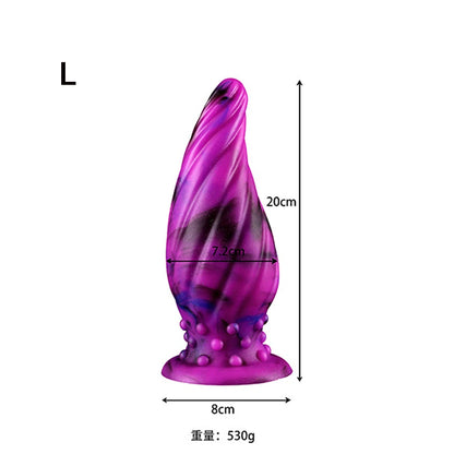 Luminous Glow Silicone Anal Plug — 5 Sizes Body Safe