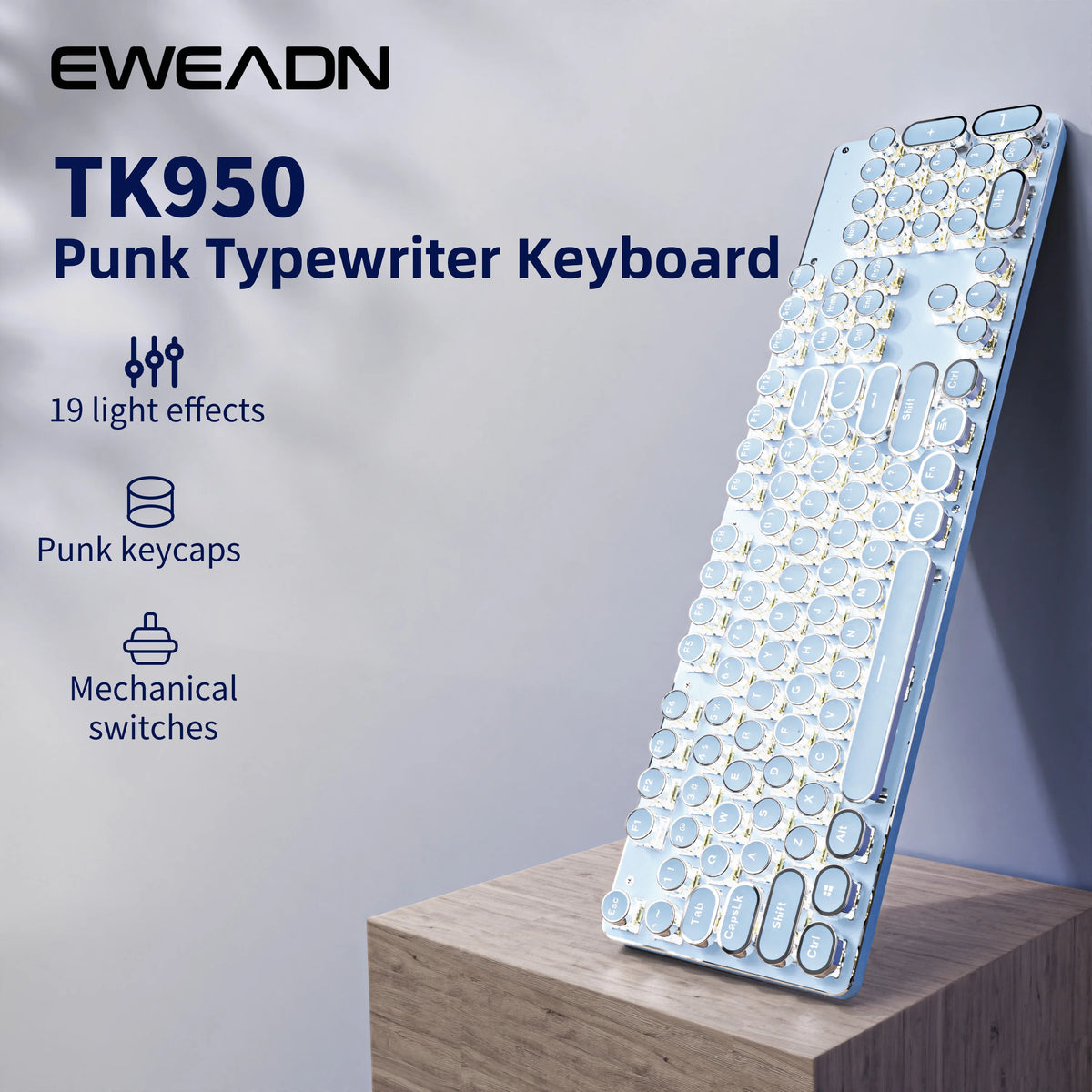 Tri-Mode, 104 Keys LED Keyboard