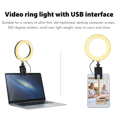 Laptop Live Streaming Ring Light