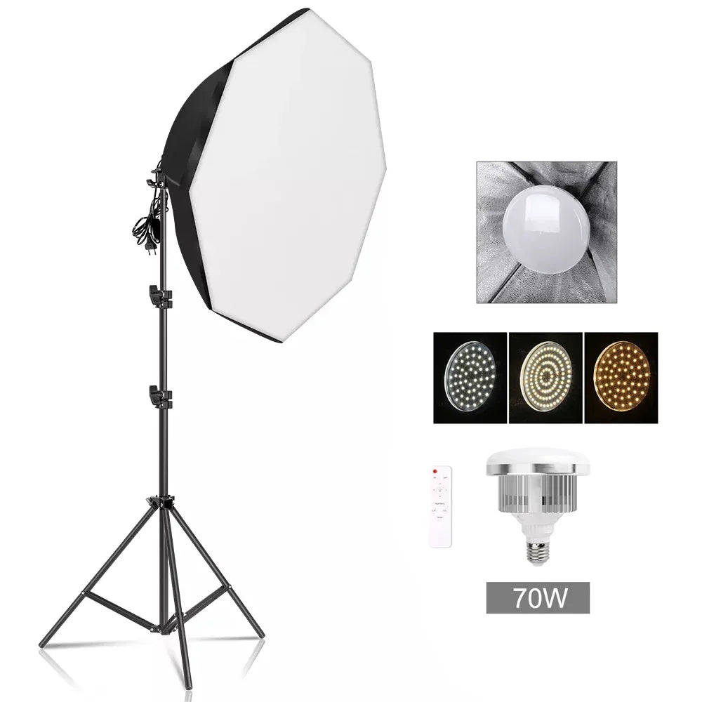 Studio Lighting with Global Plug Adapters