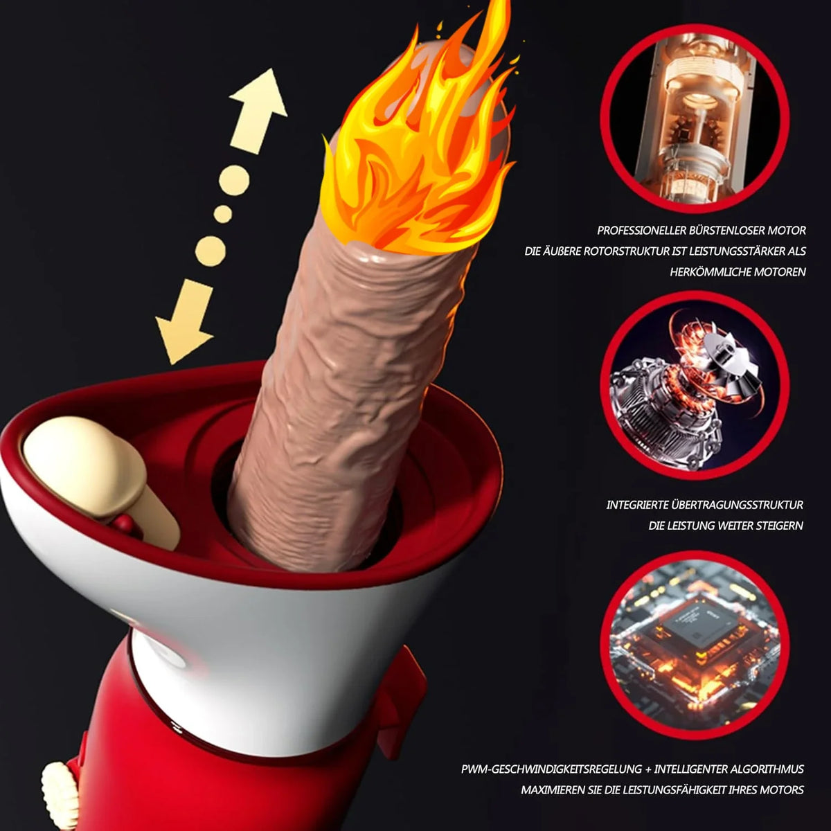 3-in-1 Heating Thrusting Sex Machine